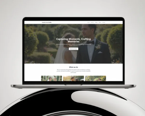 Professional website example
